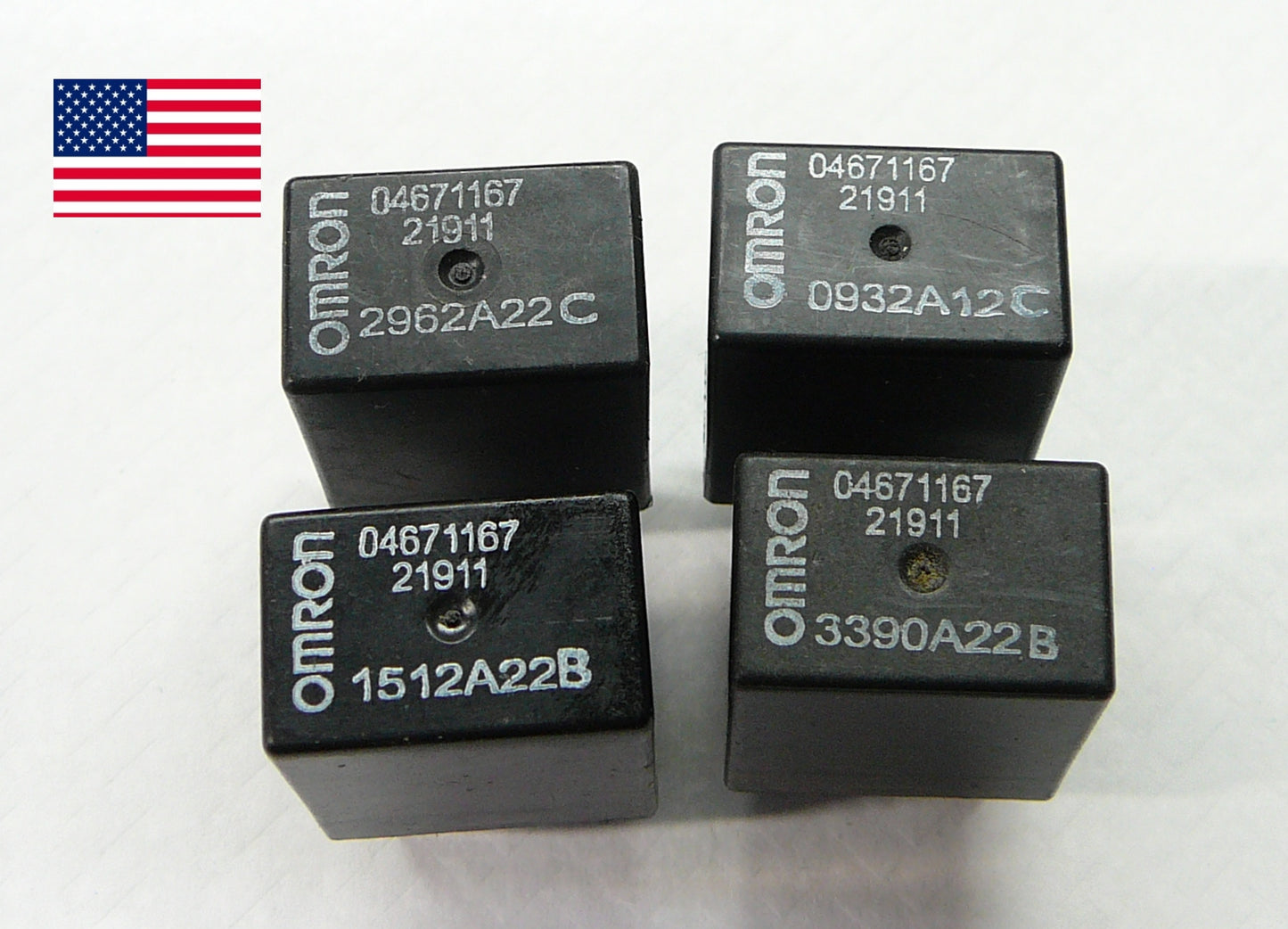 CHRYSLER DODGE 4 PIECE RELAY SET OMRON 04671167 21911 TESTED 1 YEAR WARRANTY OEM