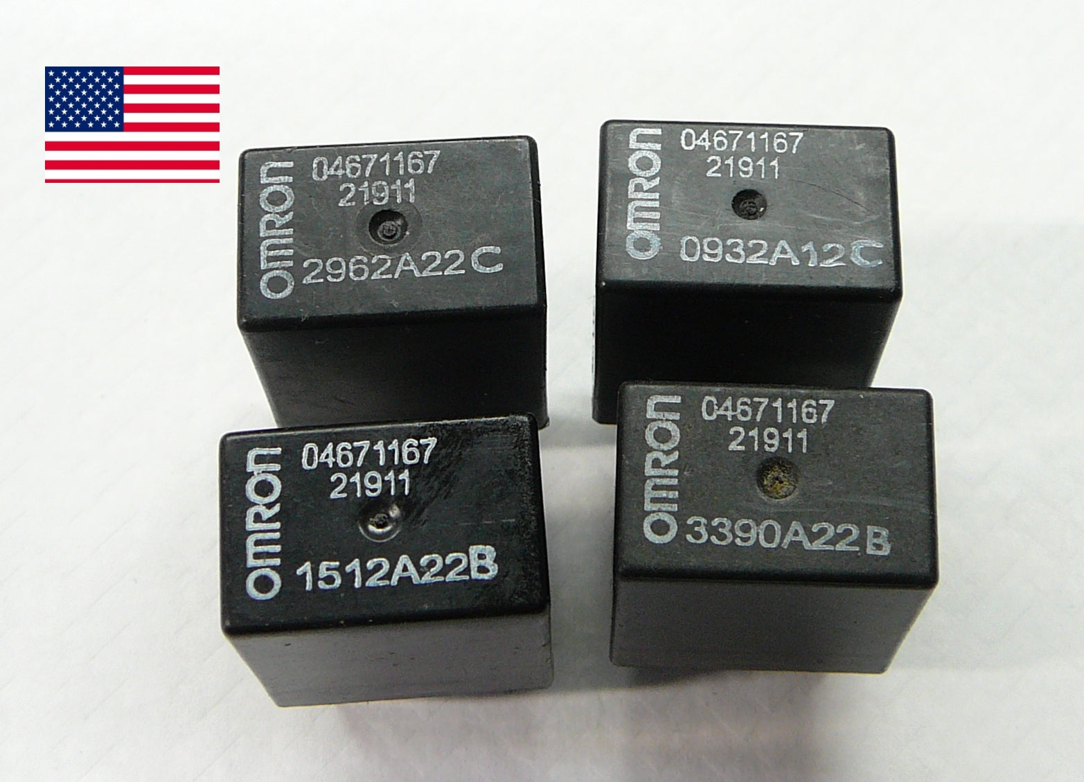 CHRYSLER DODGE 4 PIECE RELAY SET OMRON 04671167 21911 TESTED 1 YEAR WARRANTY OEM