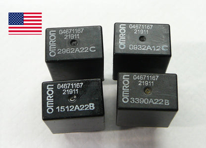 CHRYSLER DODGE 4 PIECE RELAY SET OMRON 04671167 21911 TESTED 1 YEAR WARRANTY OEM