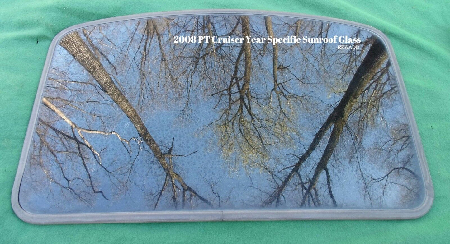 2008 CHRYSLER PT CRUISER YEAR SPECIFIC FACTORY OEM SUNROOF GLASS FREE SHIPPING! - RarePartsFinder.Com