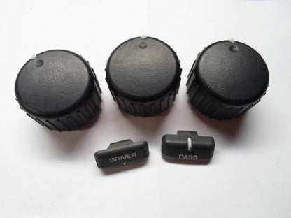 CARAVAN VOYAGER TOWN & COUNTRY CLIMATE CONTROL KNOB SET OEM