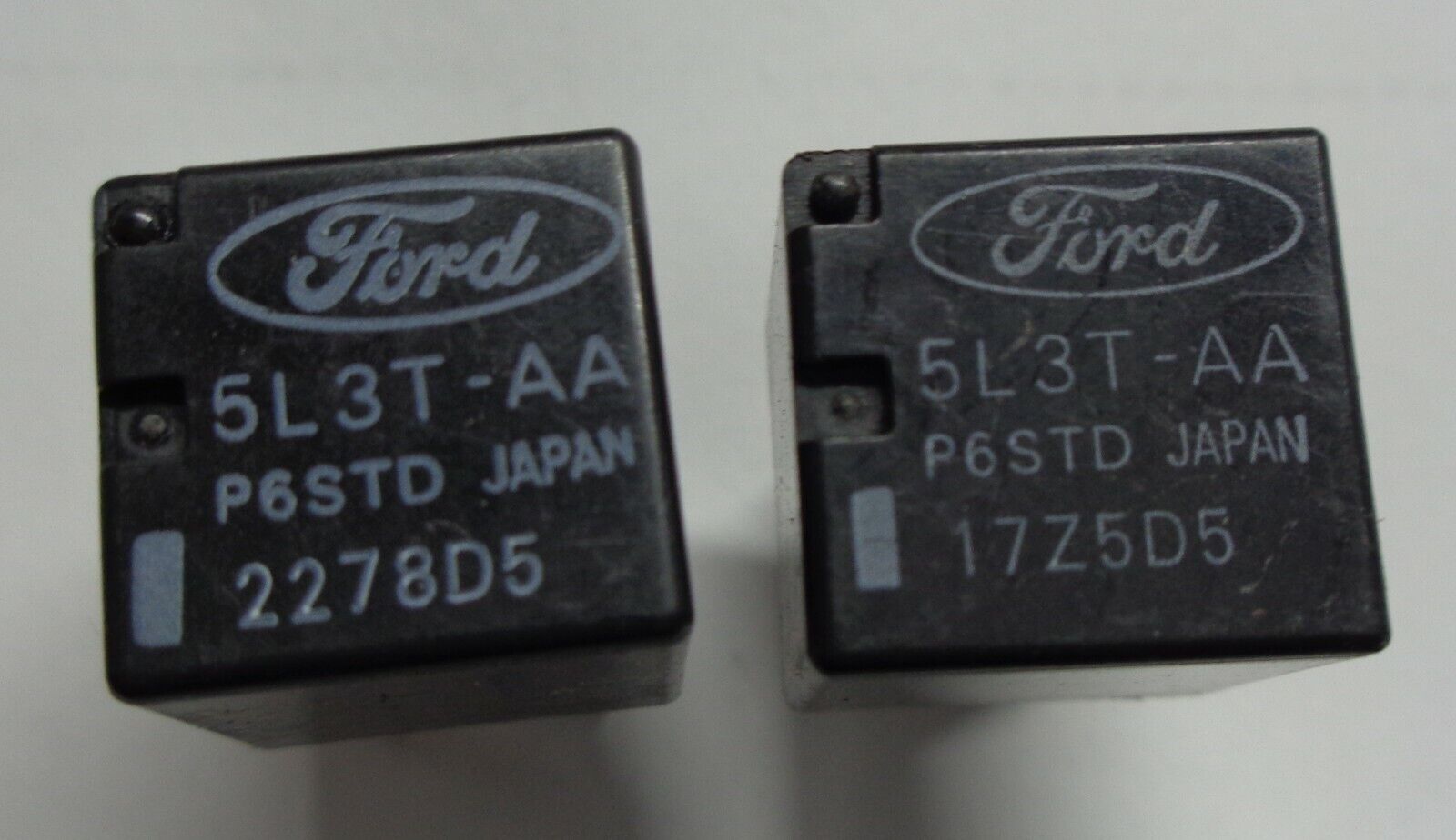 SET OF FORD OEM RELAYS 5L3T-AA  P6STD TESTED FREE SHIPPING!  1 YEAR WARRANTY! F1 - RarePartsFinder.Com
