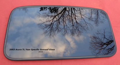 2003 ACURA TL YEAR SPECIFIC OEM FACTORY SUNROOF GLASS  NO ACCIDENT FREE SHIPPING - RarePartsFinder.Com