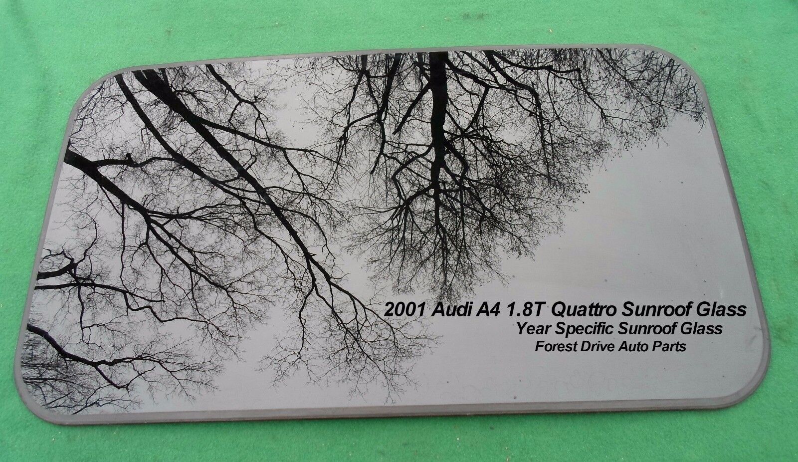 2001 AUDI A4 1.8T QUATTRO YEAR SPECIFIC SUNROOF GLASS   OEM FREE SHIPPING!