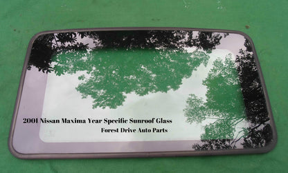 2001 NISSAN MAXIMA YEAR SPECIFIC OEM FACTORY SUNROOF GLASS FREE SHIPPING - RarePartsFinder.Com