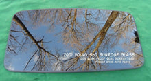2001 VOLVO S60 OEM SUNROOF GLASS 100% LEAK PROOF SEAL GUARANTEED! - RarePartsFinder.Com