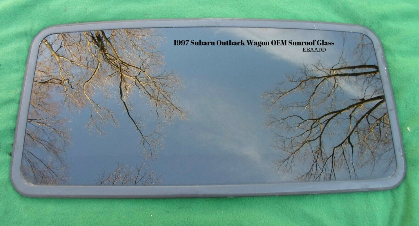 1997 YEAR SPECIFIC SUBARU LEGACY WAGON SUNROOF GLASS OEM FREE SHIPPING! - RarePartsFinder.Com