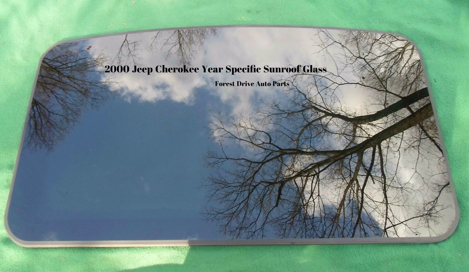 2000 JEEP CHEROKEE YEAR SPECIFIC OEM FACTORY SUNROOF GLASS   FREE SHIPPING - RarePartsFinder.Com