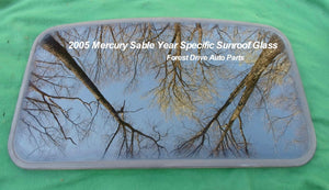 2005 MERCURY SABLE YEAR SPECIFIC  SUNROOF GLASS OEM NO ACCIDENT!  FREE SHIPPING!
