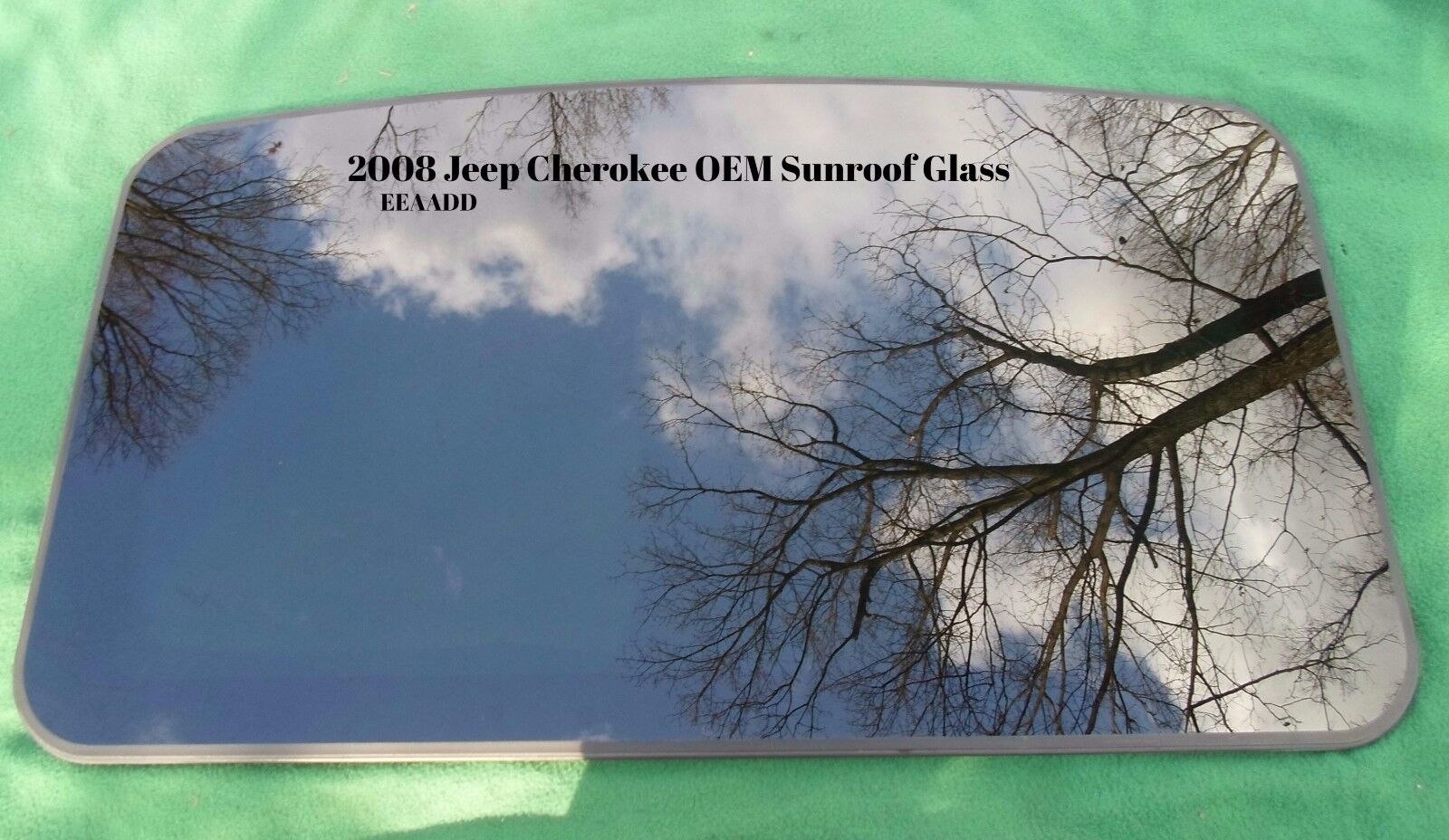 2008 JEEP CHEROKEE  YEAR SPECIFIC OEM FACTORY SUNROOF GLASS  FREE SHIPPING - RarePartsFinder.Com