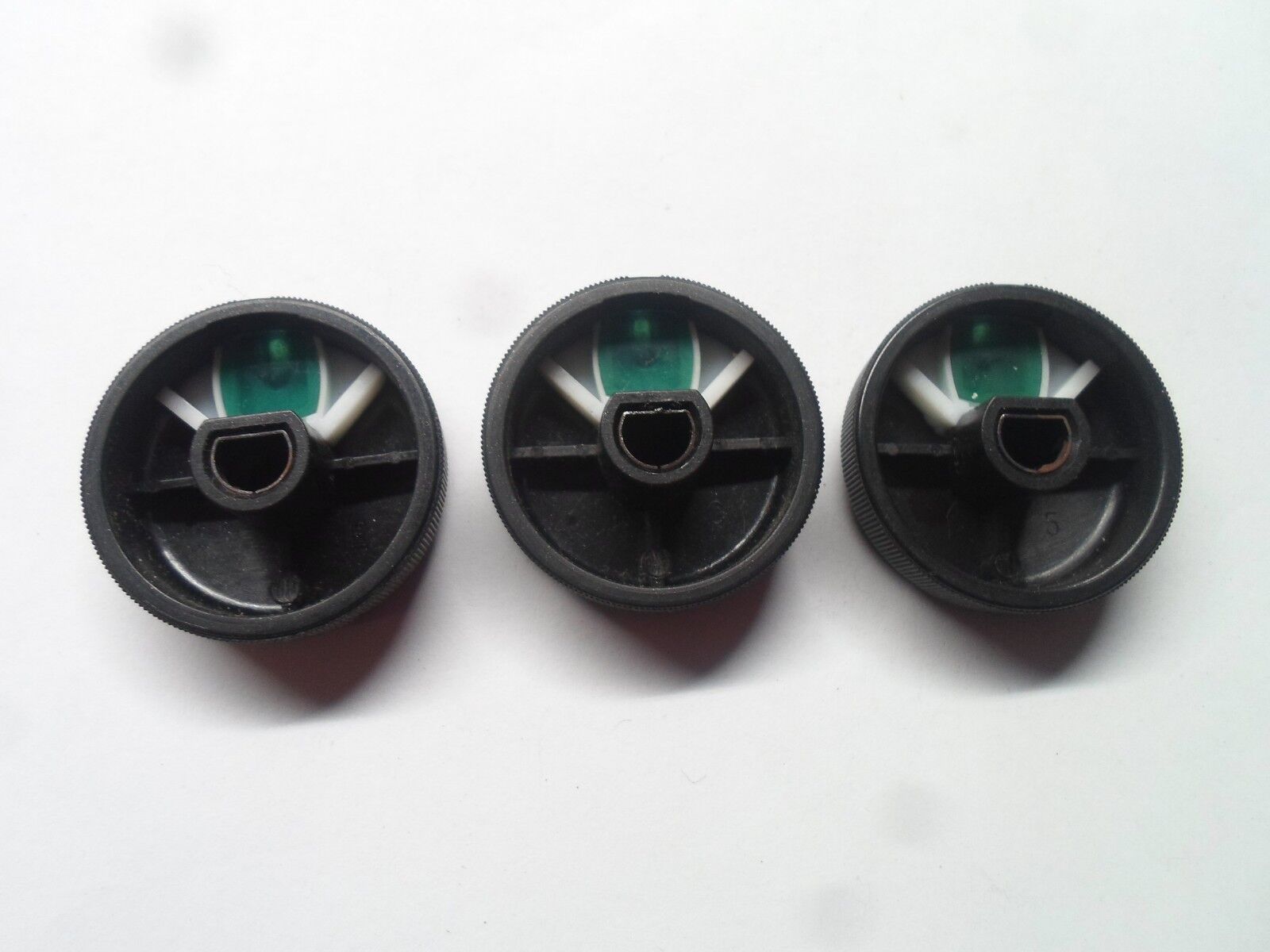 2001 - 2005 HONDA CIVIC GREEN LENS CLIMATE CONTROL AC KNOB SET OEM FREE SHIPPING - RarePartsFinder.Com