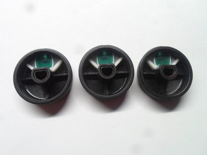 2001 - 2005 HONDA CIVIC GREEN LENS CLIMATE CONTROL AC KNOB SET OEM FREE SHIPPING - RarePartsFinder.Com