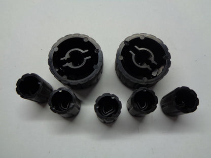 1998 - 2001 AUDI A4 A6 RADIO STEREO TUNER CONTROL KNOB SET OEM FREE SHIPPING!