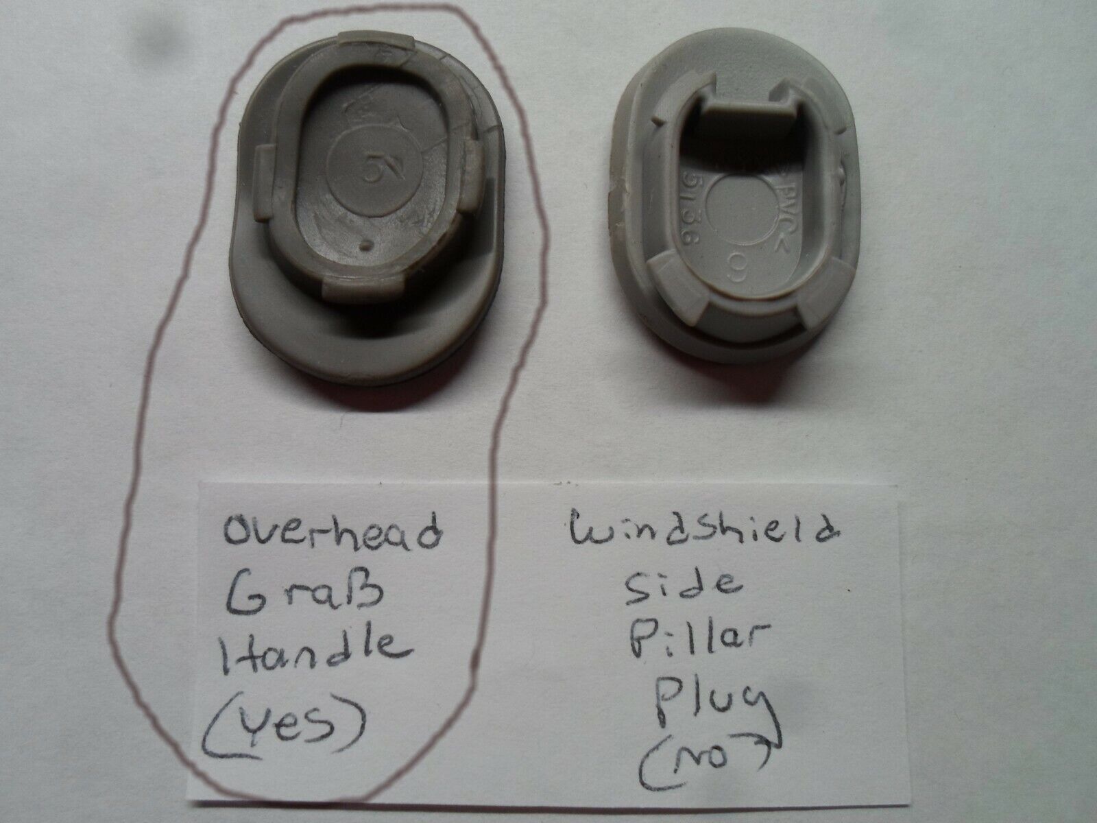 EXPEDITION R PULL/GRAB/ASSIST OVERHEAD HANDLE BOLT COVER PLUG CAP PLEASE READ! - RarePartsFinder.Com