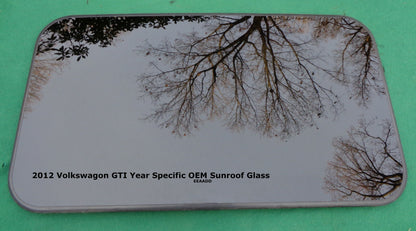 2012 VOLKSWAGON VW GTI YEAR SPECIFIC SUNROOF GLASS OEM NO ACCIDENT FREE SHIPPING - RarePartsFinder.Com