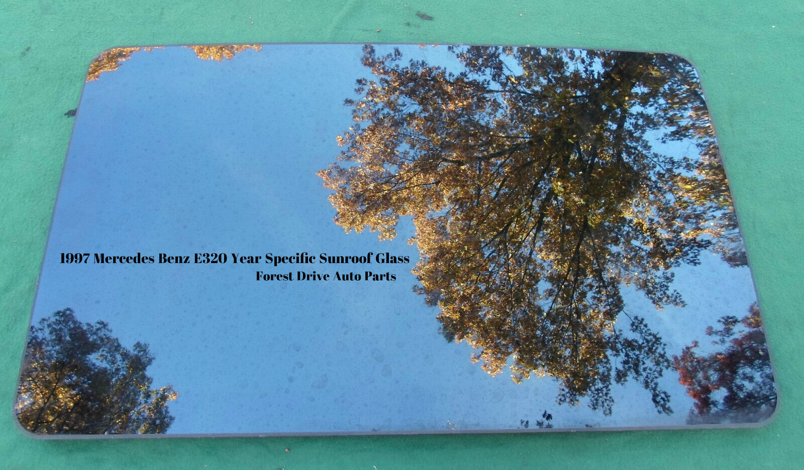 1997 MERCEDES BENZ E320 YEAR SPECIFIC OEM SUNROOF GLASS FREE SHIPPING! - RarePartsFinder.Com