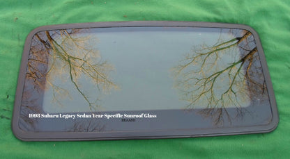 1998 SUBARU LEGACY SEDAN YEAR SPECIFIC SUNROOF GLASS OEM FREE SHIPPING! - RarePartsFinder.Com