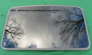 2004 - 2011 MERCURY GRAND MARQUIS SUNROOF GLASS OEM NO ACCIDENT FREE SHIPPING