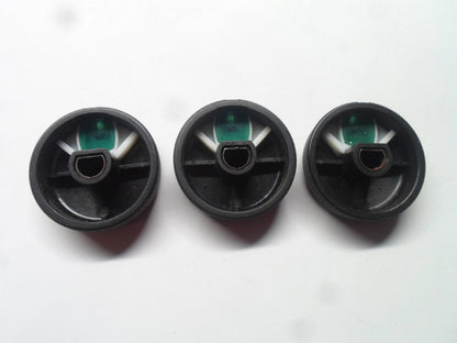 2001 - 2005 HONDA CIVIC GREEN LENS CLIMATE CONTROL AC KNOB SET OEM