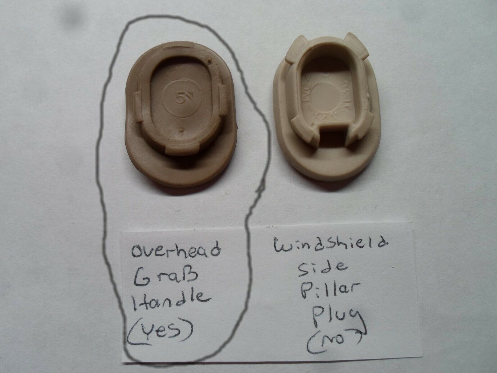 FORD F150 PULL/GRAB/ASSIST OVERHEAD HANDLE SCREW BOLT COVER PLUG CAP READ!! - RarePartsFinder.Com