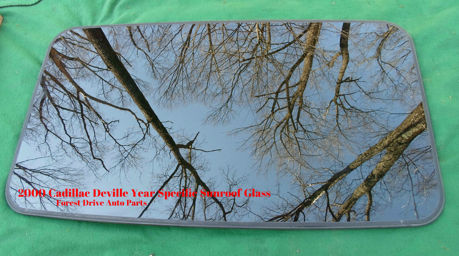 2000 CADILLAC DEVILLE YEAR SPECIFIC OEM FACTORY SUNROOF GLASS FREE SHIPPING! - RarePartsFinder.Com