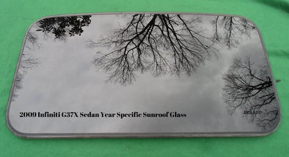 2009 INFINITI G37X G37 SEDAN YEAR SPECIFIC OEM FACTORY SUNROOF GLASS FREE SHIP - RarePartsFinder.Com