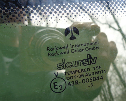VINTAGE ROCKWELL GOLDE AFTRMARKET INBUILT SUNROOF GLASS PANEL FREE SHIPPING! - RarePartsFinder.Com