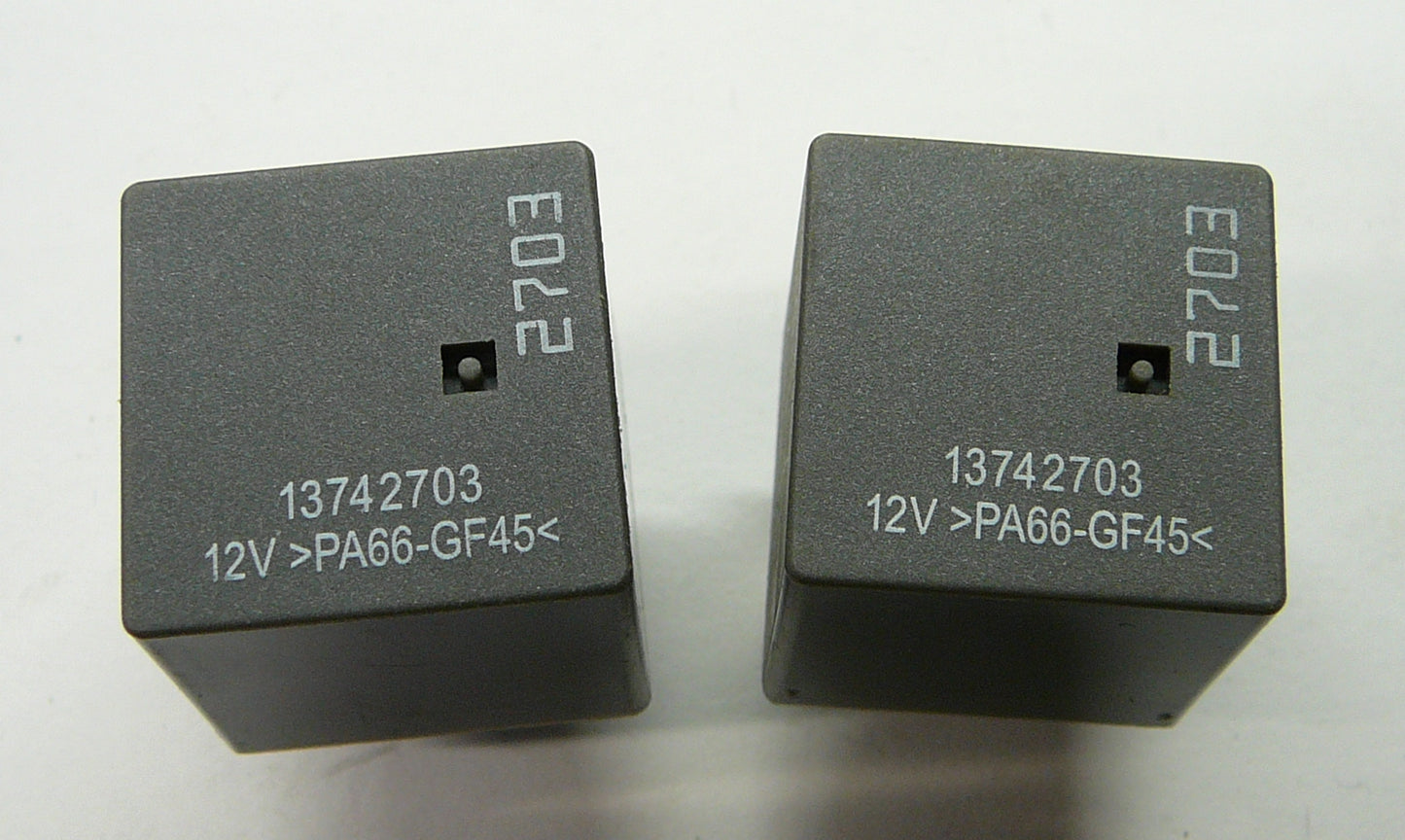 USA SELLER 13742703 2703 12V>PA66-GF45> RELAY SET 1 YEAR WARRANTY TESTED C1