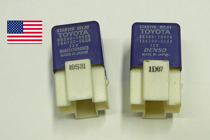 USA SELLER Set of 2 TOYOTA RELAY SET 28300-10020 DENSO TESTED 1 YEAR WARRANTY T1