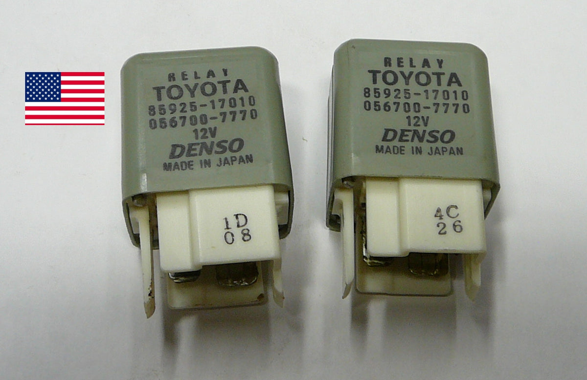 SET OF 2 TOYOTA RELAYS 85925-17010  056700-7770 DENSO TESTED 1 YEAR WARRANTY T1