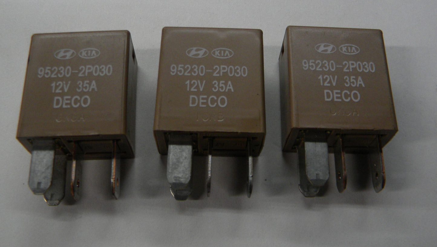 HYUNDAI  KIA DECO 12V 35A 95230-2P030 RELAY SET OEM TESTED 1 YEAR WARRANTY  HY1