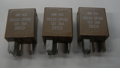 HYUNDAI  KIA DECO 12V 35A 95230-2P030 RELAY SET OEM TESTED 1 YEAR WARRANTY  HY1