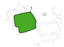 2001 - 2007 Toyota Highlander OEM Hatch On Body Weatherstrip 67881-48020  W10