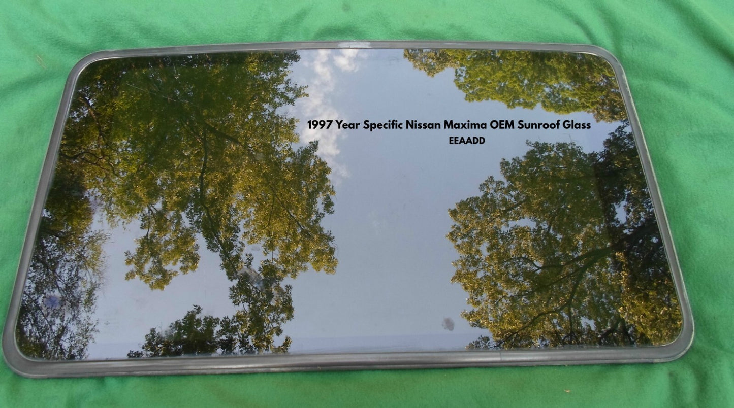1997 NISSAN MAXIMA YEAR SPECIFIC OEM FACTORY SUNROOF GLASS  FREE SHIPPING! - RarePartsFinder.Com