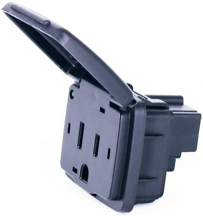 110V Center Console Auxiliary Power Outlet Plug For Ford Lincoln BC3Z-19N236-A - RarePartsFinder.Com