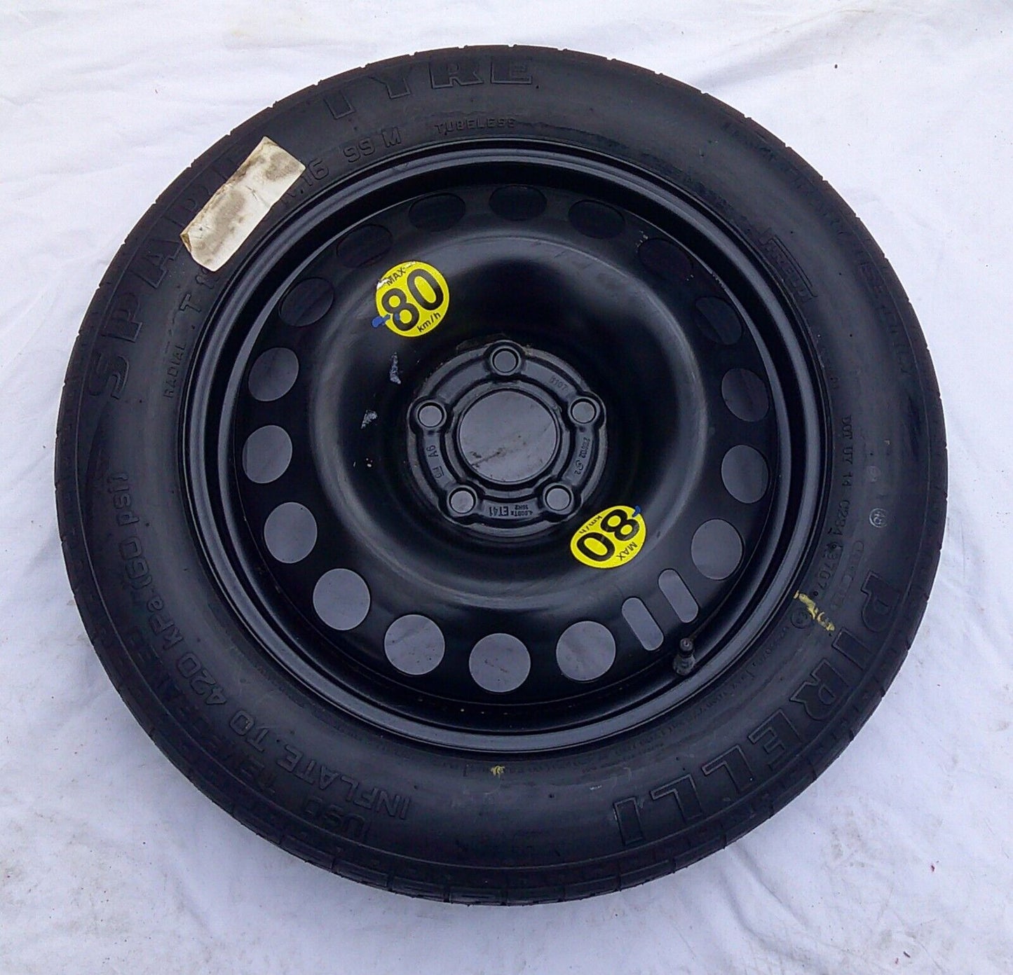 NEW 08 - 11 Saab 9-3 Emergency Spare Tire Wheel Donut T125/85R16 OEM Free Ship - RarePartsFinder.Com