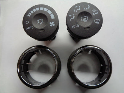06 07 08 09  CADILLAC DTS CLIMATE CONTROL FAN A/C HEATER KNOB SET OEM FREE SHIP!