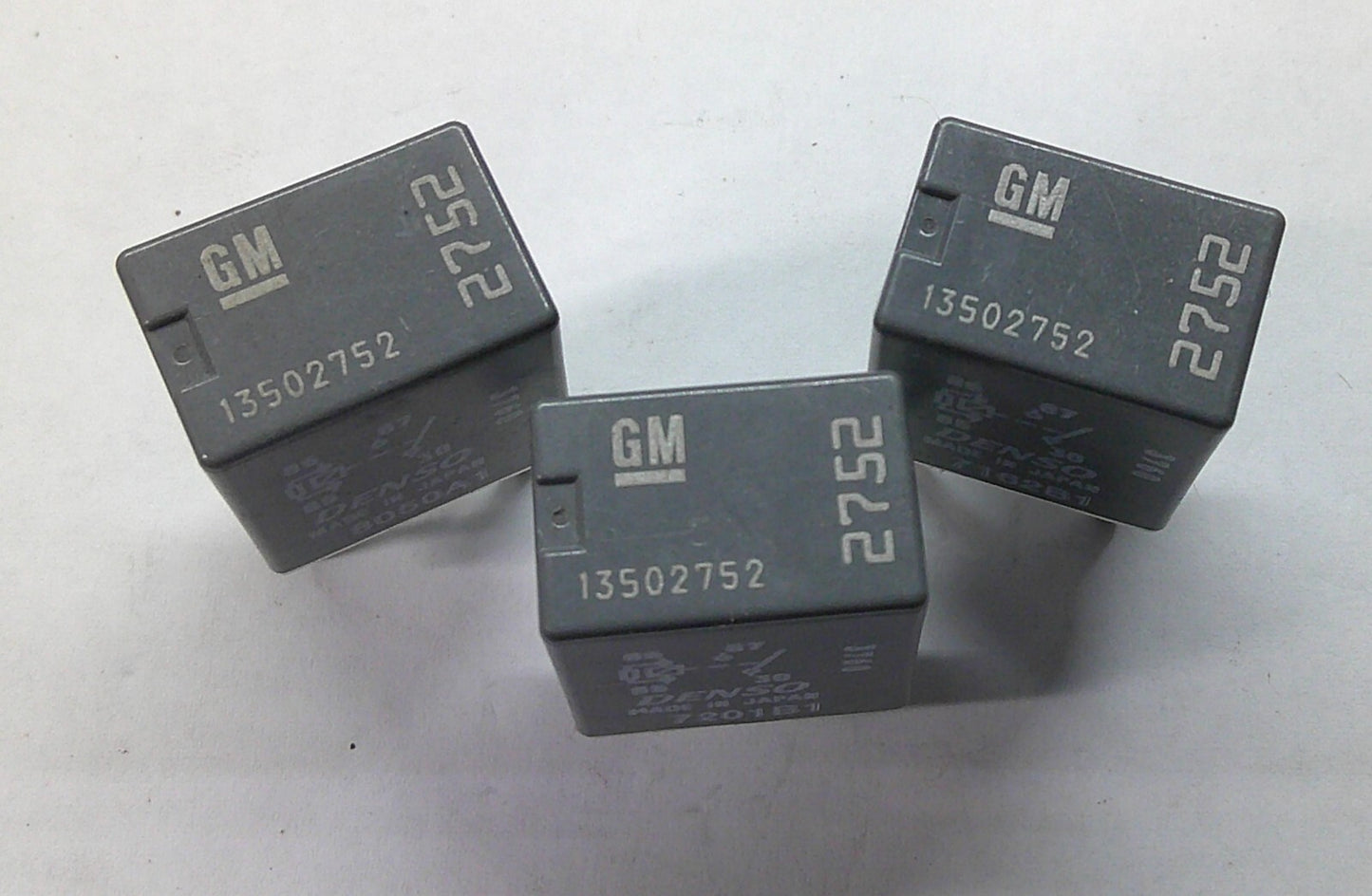 USA SELLER 3PC GM DENSO RELAY LOT 13502752 TESTED 1 YEAR WARRANTY   GM1