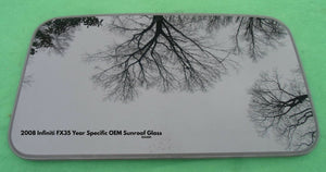 2008 YEAR SPECIFIC INFINITI FX35 OEM FACTORY SUNROOF GLASS FREE SHIPPING!