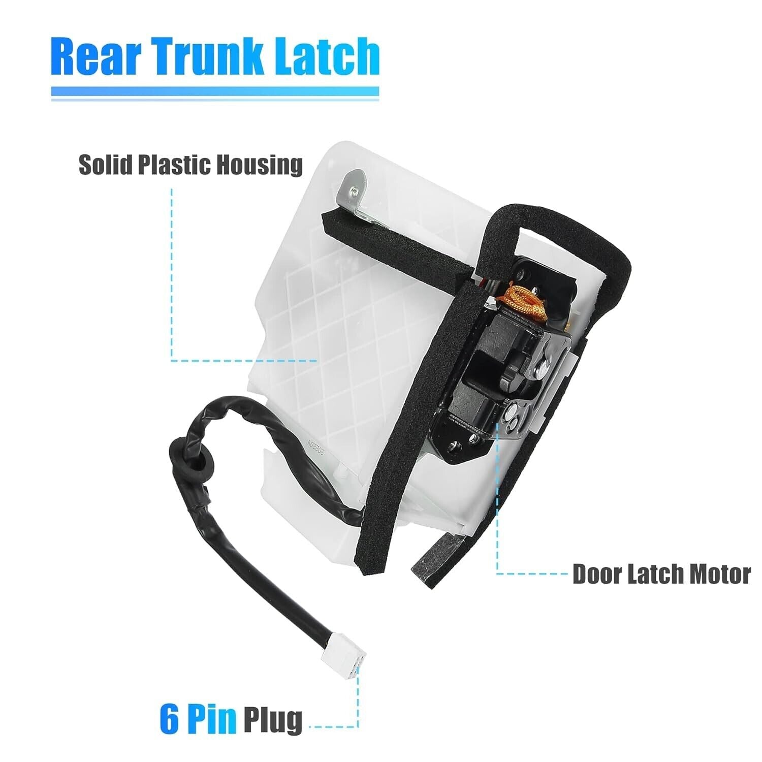 Trunk Lid Lock Latch Actuator For 08 - 22 Toyota Sequoia 69110-0C041 - RarePartsFinder.Com