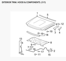 Silverado Sierra Cowel Engine Compartment Hood Seal Weatherstrip 25865605 W9