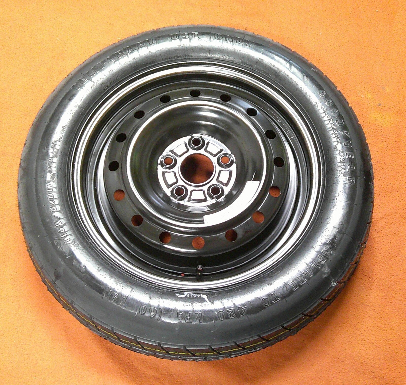 NEVER USED 12 - 16 Honda CRV Emergency Spare Tire Wheel Donut OEM Free Ship - RarePartsFinder.Com