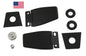 Liftgate Window Glass Hinges Stainless For Jeep Wrangler 1987-2006 5013722AA