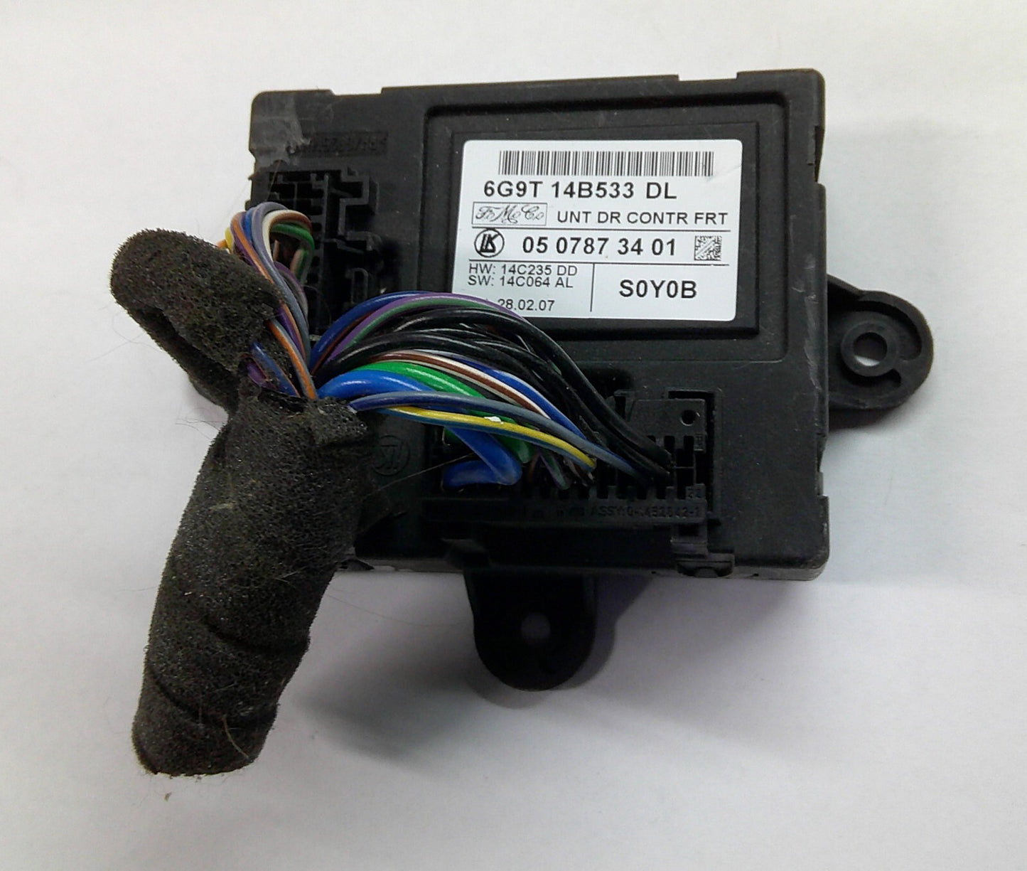 07-09 JAGUAR XK FRONT LEFT DOOR CONTROL MODULE UNIT 6G9T14B533DL Free Ship A17