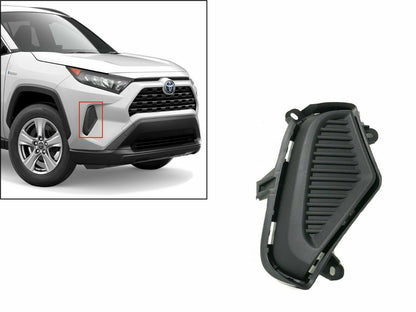 Passenger RH Side Solid Fog Light Cover For 2019-2021 Toyota Rav4 52127-0R150
