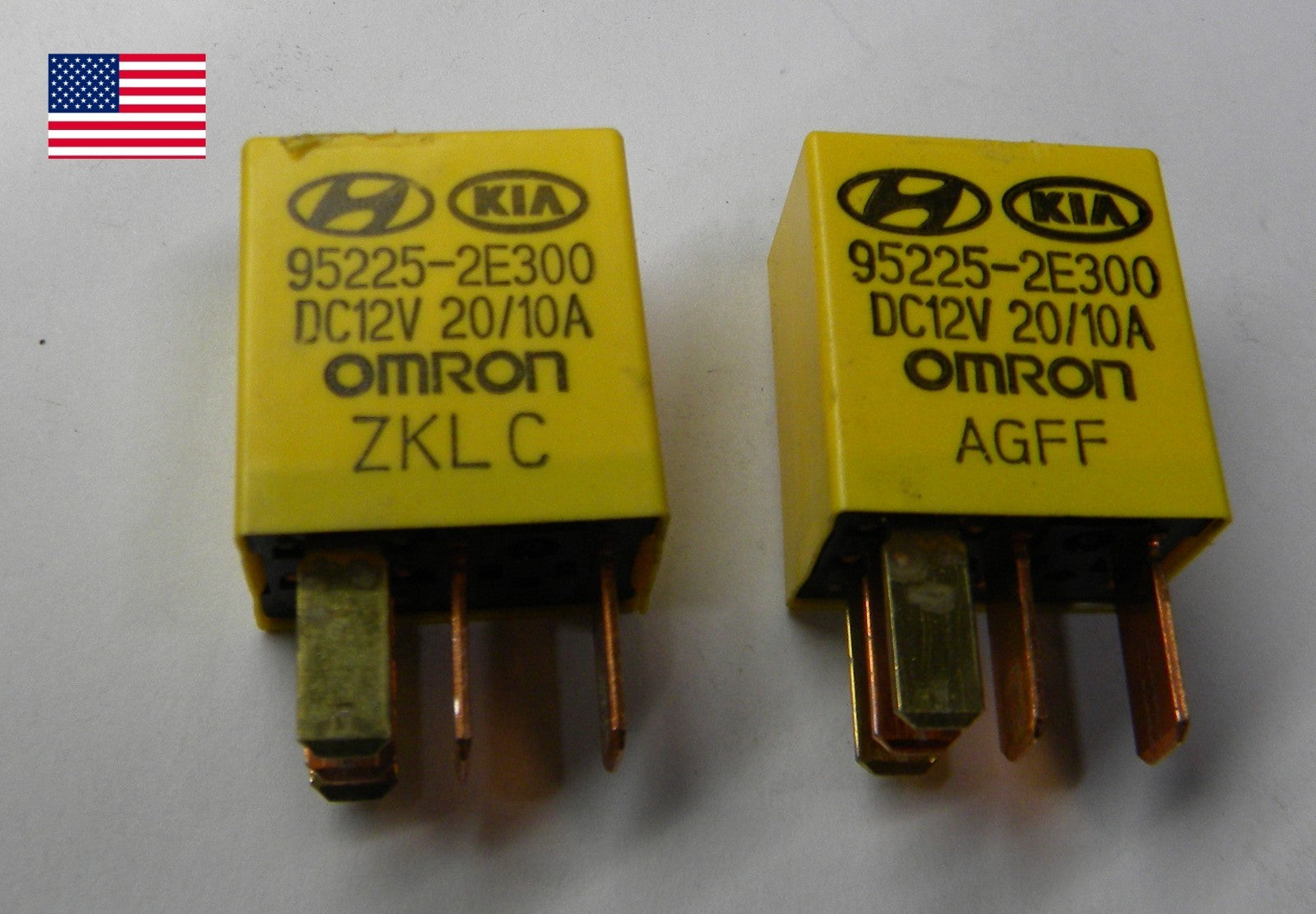 HYUNDAI  KIA OMRON 12V 20A 95225-2E300 RELAY SET OEM TESTED 1 YEAR WARRANTY  HY1