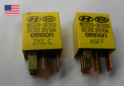 HYUNDAI  KIA OMRON 12V 20A 95225-2E300 RELAY SET OEM TESTED 1 YEAR WARRANTY  HY1