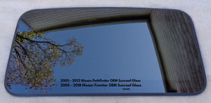 05 - 12 NISSAN PATHFINDER 05 - 19 NISSAN FRONTIER SUNROOF GLASS PANEL FREE SHIP