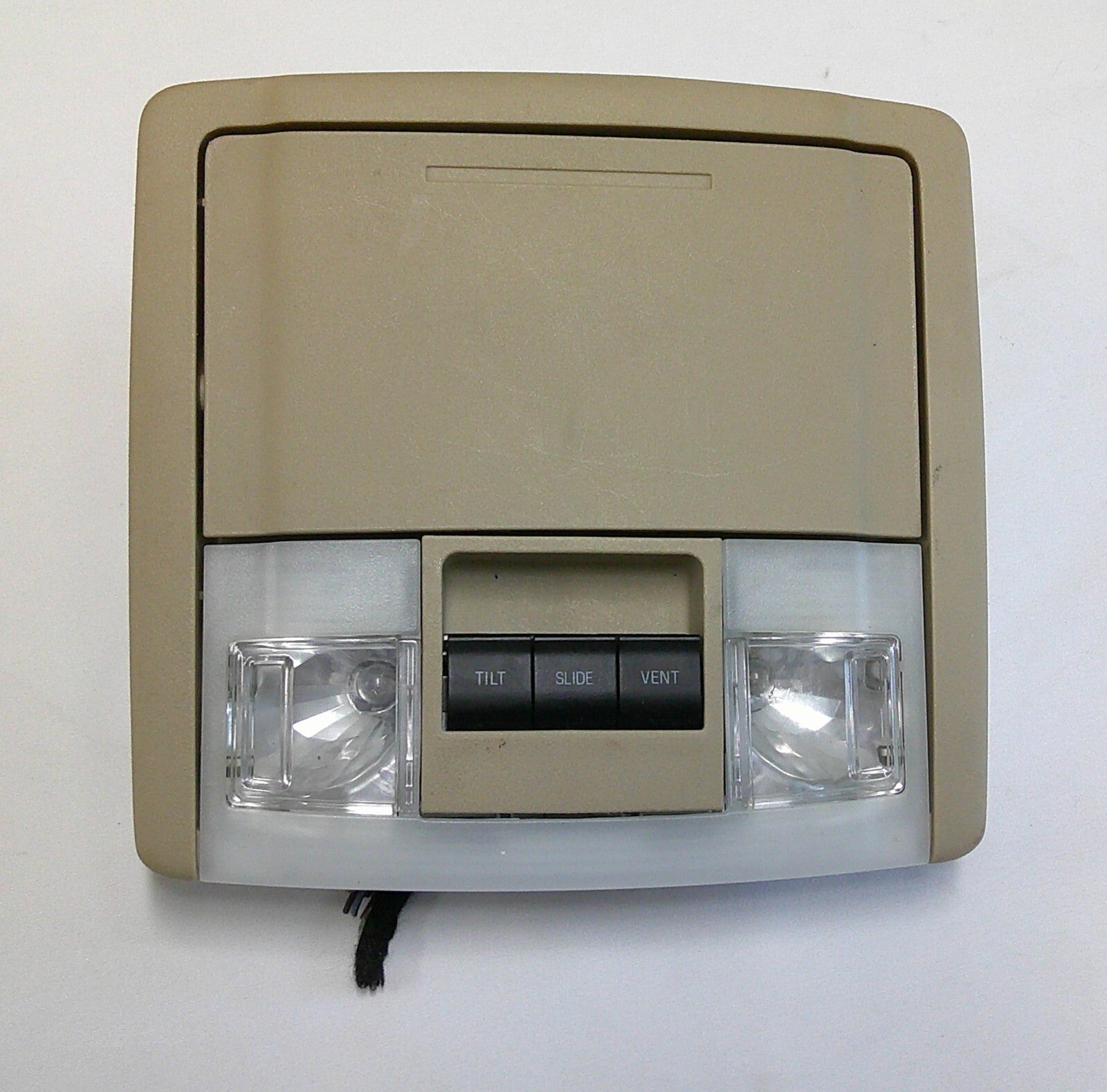 09 - 14 FORD EXPEDITION MAP DOME LIGHT ROOF OEM COMPARTMENT BEIGE B4 - RarePartsFinder.Com