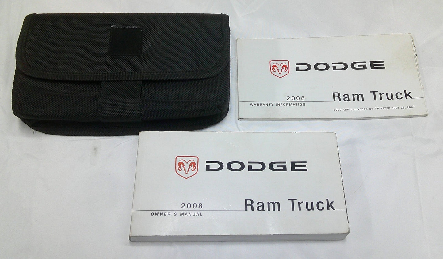 2008 Dodge Ram Owner's Manual Set With Cloth Case Holder OEM